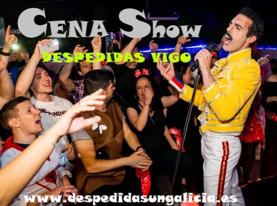 doble de freddy mercury realizando imitación cómica en despedidas Vigo 